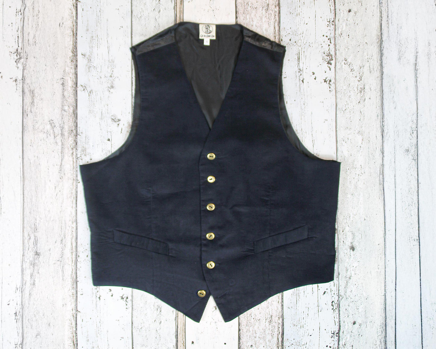 Vintage Style Men’s Waistcoat in Brown Corduroy – 1930s–1940s Cut