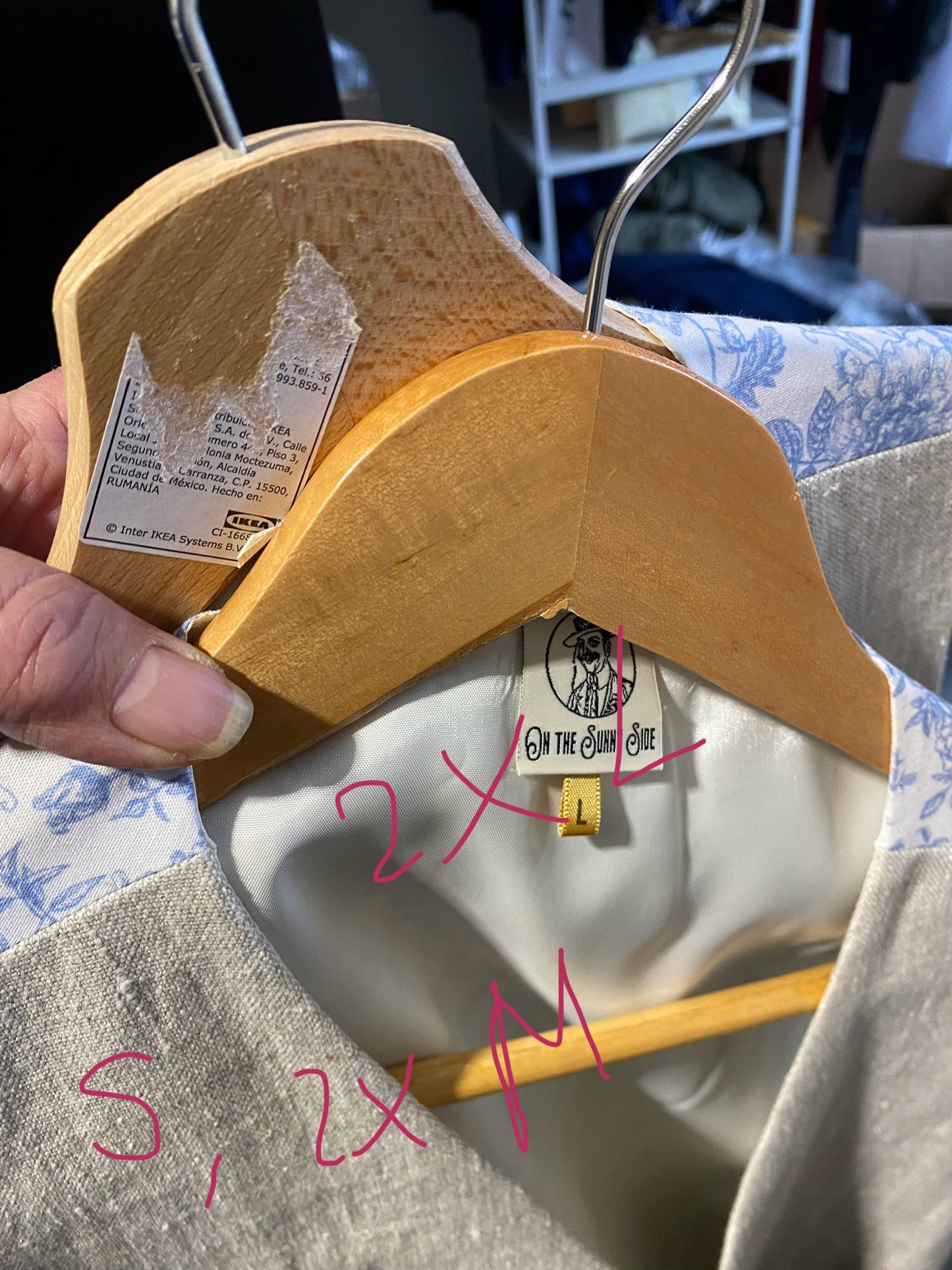 waistcoat natural linen with cotton back