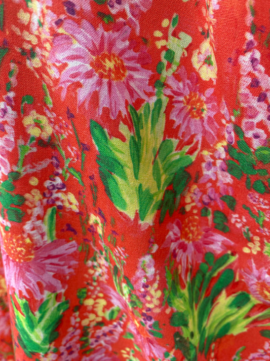Hysterical Herb Garden - bright hand painted floral print