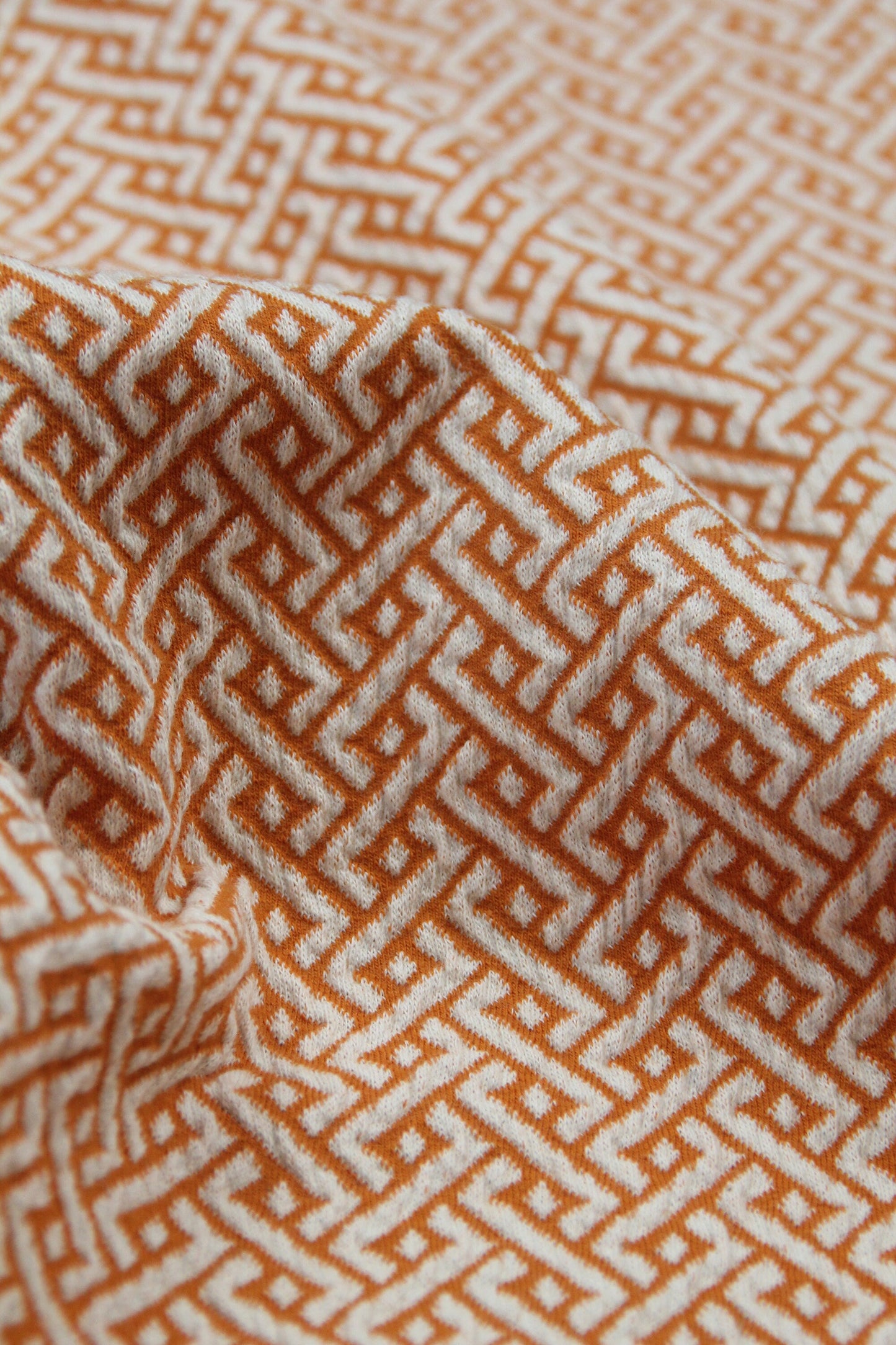 vintage inspired polo shirt long sleeve rust brown orange 1940s style spearpoint collar shirt