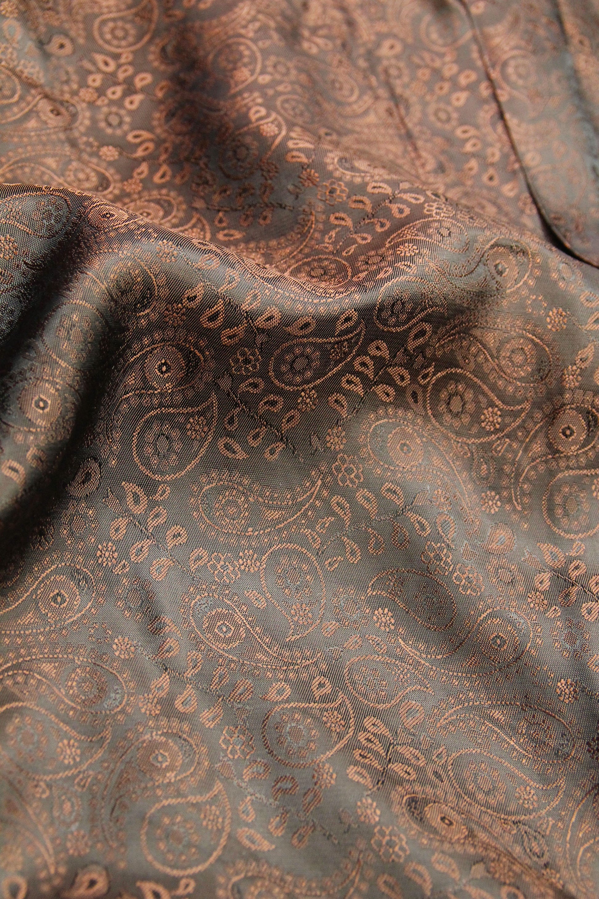 Vintage style 1940s repro Ike jacket or Eisenhower jacket in dark brown pure wool