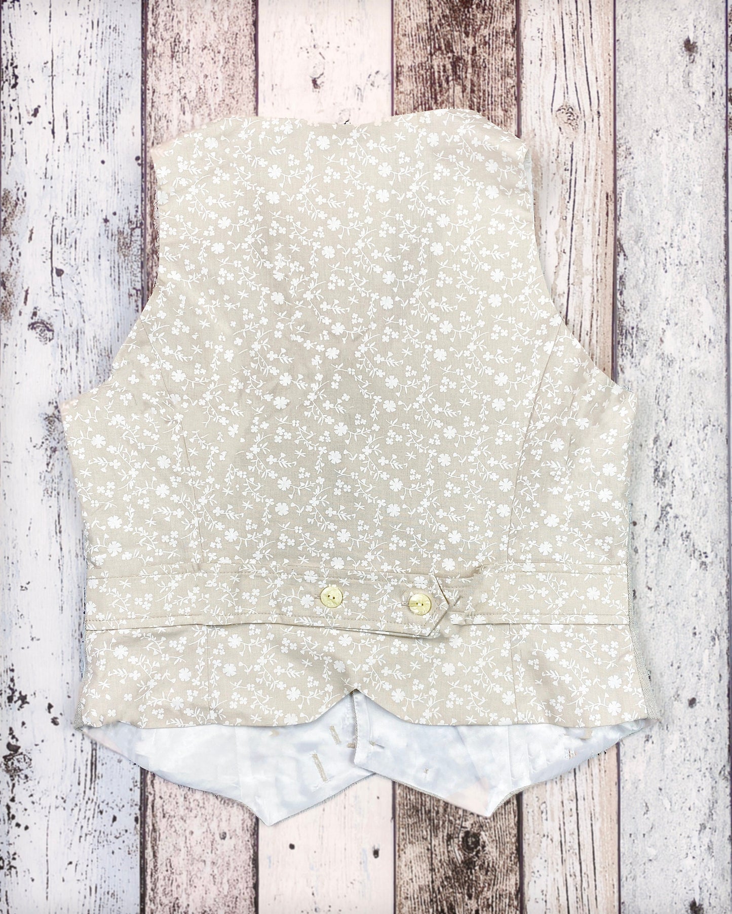 Vintage Style Linen Waistcoat: 1930s Dandy Vest