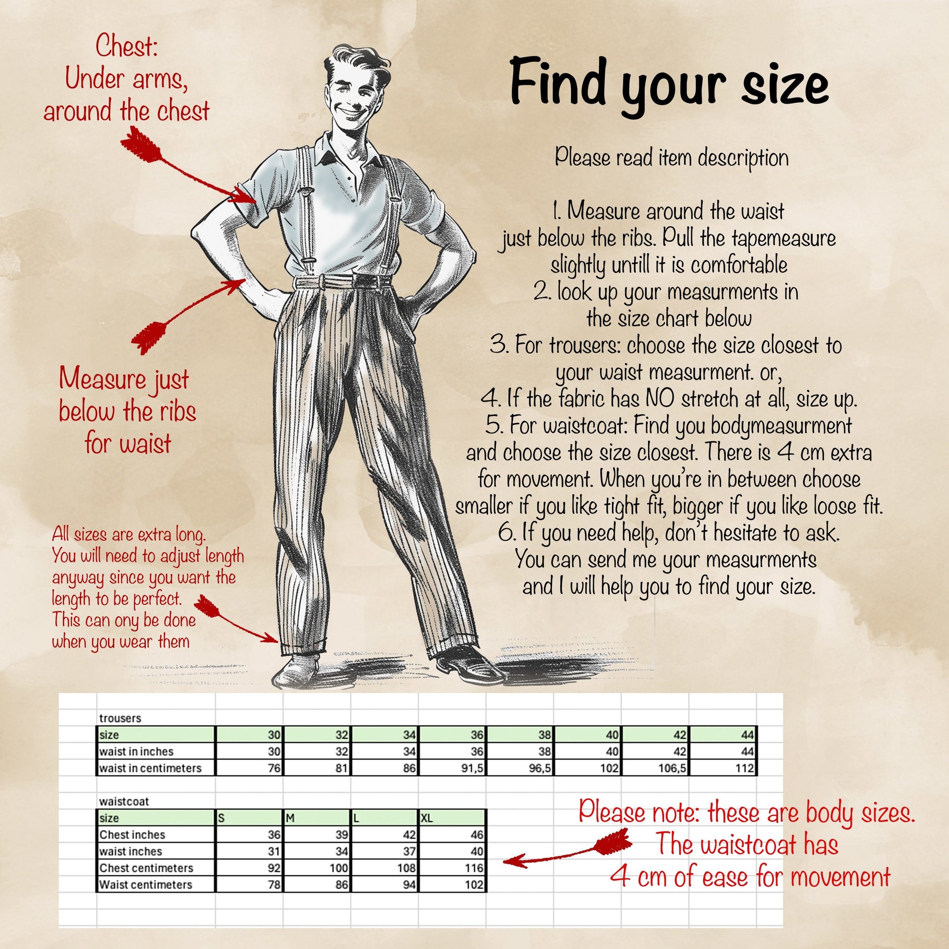 1940s Style Corduroy Trousers: High Waisted Navy Blue Pleated Pants