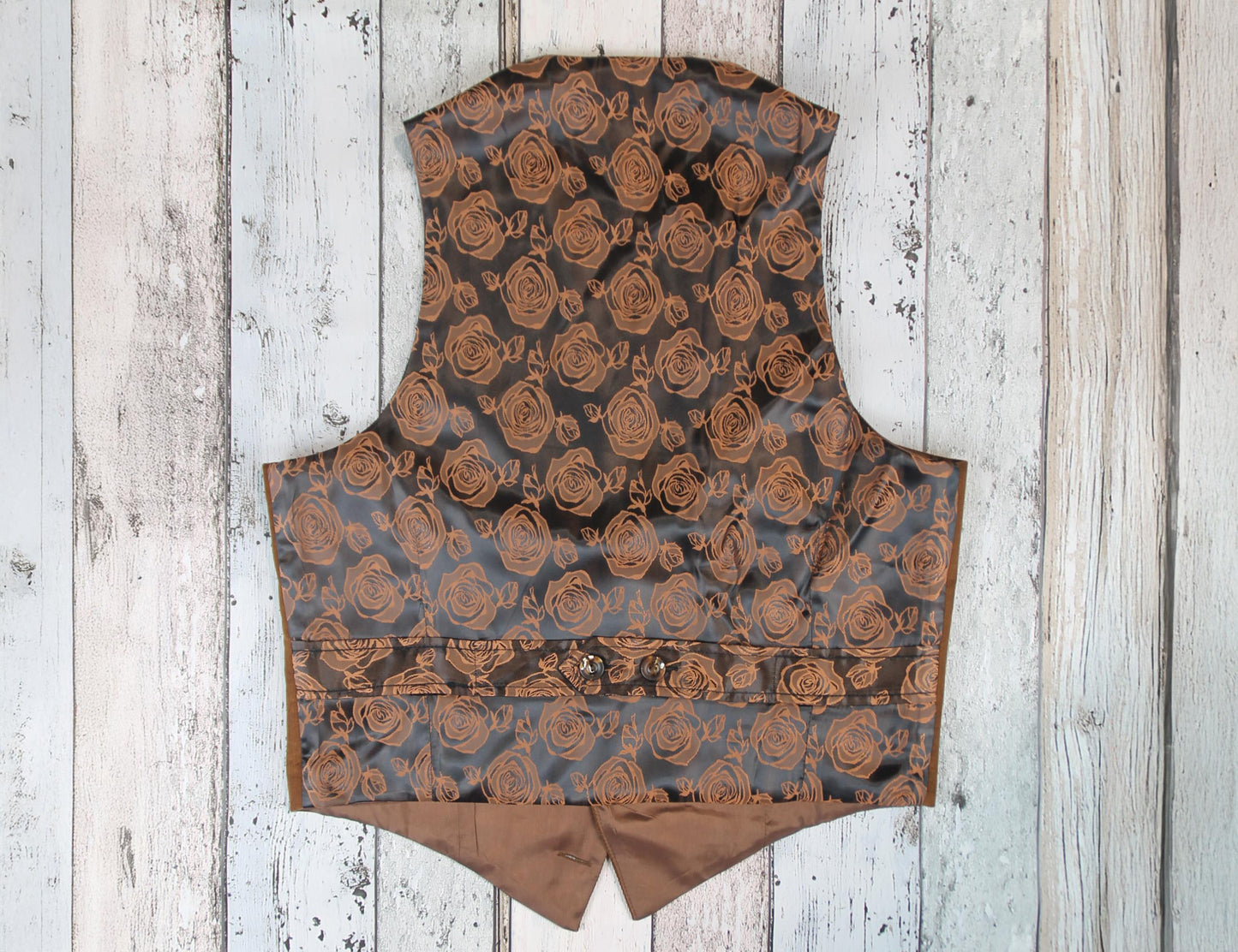 Vintage Style Men’s Waistcoat in Brown Corduroy – 1930s–1940s Cut