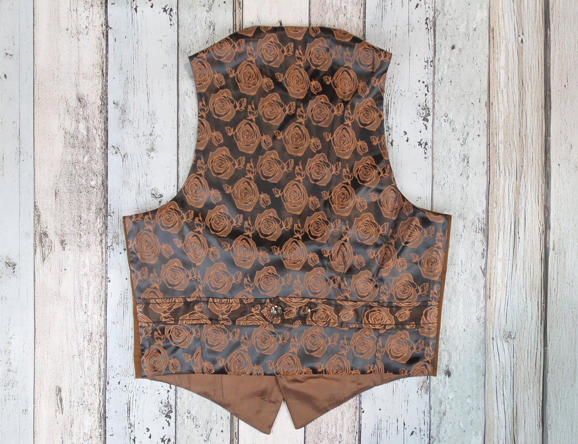 Vintage Style Men’s Waistcoat in Brown Corduroy – 1930s–1940s Cut