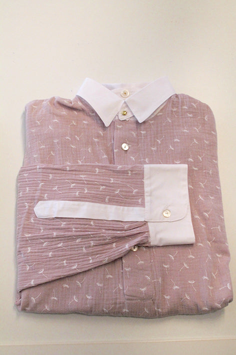 Vintage Style dress shirt with collard band for detachable collars size 16
