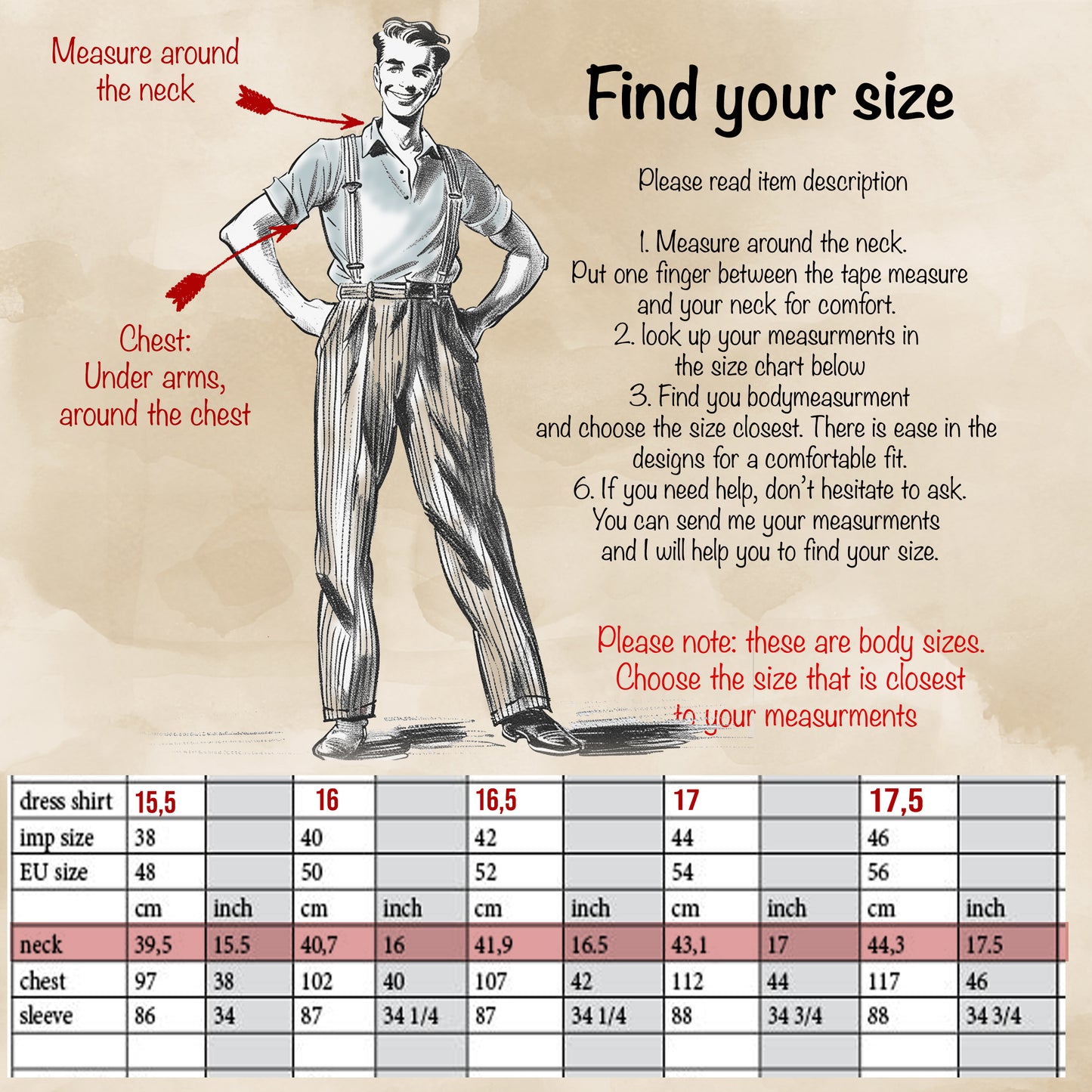 Vintage Style Spearpoint Collar Shirt: Cream Cotton French Cuff Dress Shirt